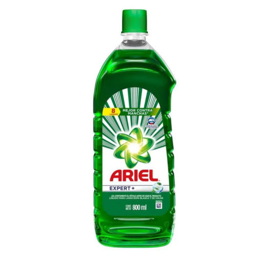 Jabón Líquido para Ropa Ariel Limpieza Profunda Botella X 800 Ml