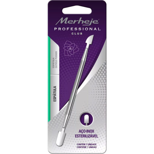Espátula para Cutículas Merheje Profesional de Acero X 1 U