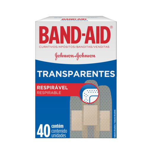 Apósitos Band-aid Transparente  X 40 U
