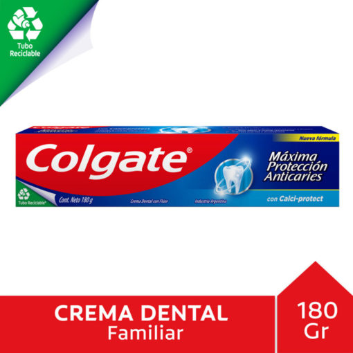 Crema Dental Colgate Máxima Protección Anticaries Con Calci-Protect X 180 Gr - Imagen 2