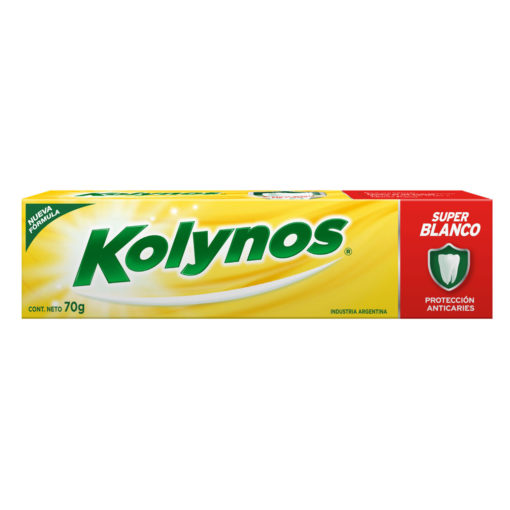 Crema Dental Kolynos Super Blanco Con Calcio X 70 Gr