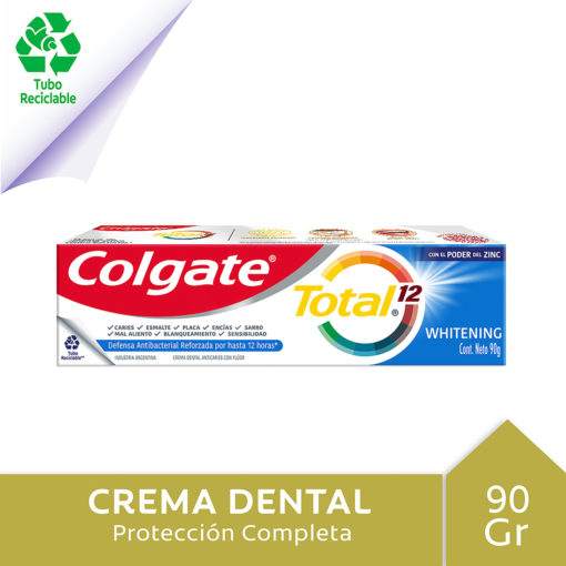 Crema Dental Colgate Total 12 Whitening X 90 Gr - Imagen 2
