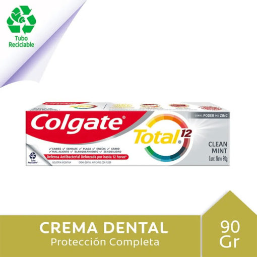 Crema Dental Colgate Total 12 Clean Mint X 90 Gr - Imagen 2