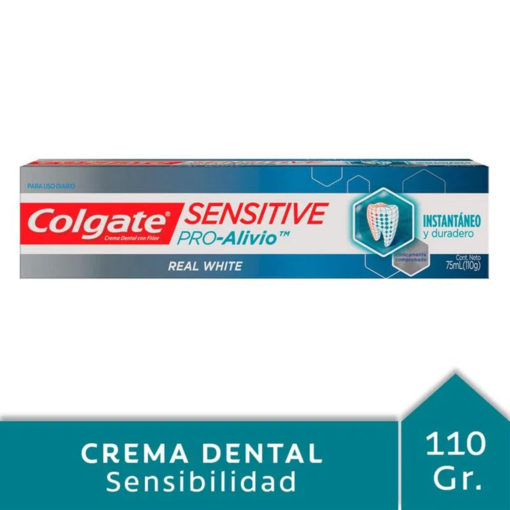 Crema Dental Colgate Sensitive Real White X 110 Gr - Imagen 4