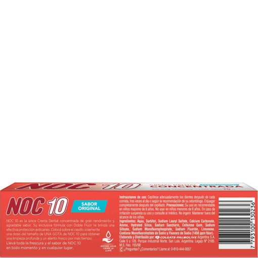 Crema Dental Noc 10 Concentrada  X 70 Gr - Imagen 2