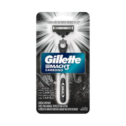 Máquina de Afeitar Gillette Mach3 Carbono X 1 U