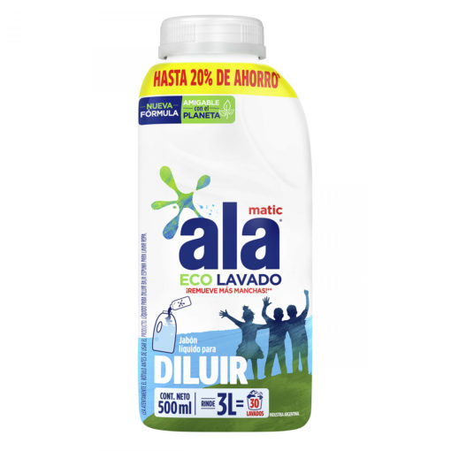 Jabón Líquido para Ropa Ala Para Diluír  X 500 Ml