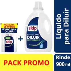 Jabón Líquido para Ropa + Botella Skip Para Diluír Con Bioenzimas X 150 Ml