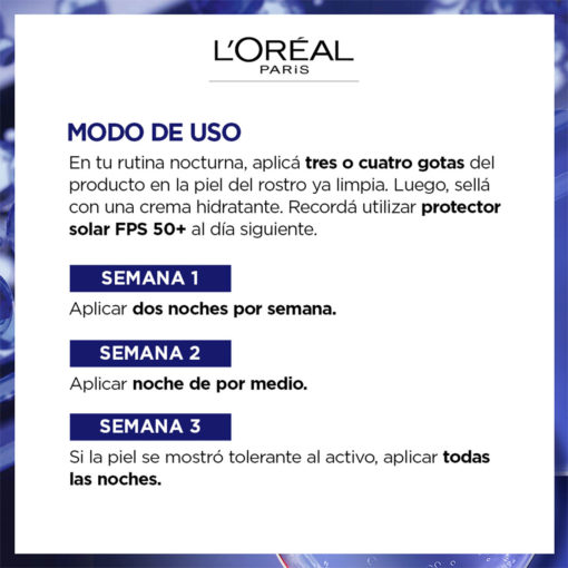 Serum de noche Loreal Revitalif Retinol X 30 Ml - Imagen 3
