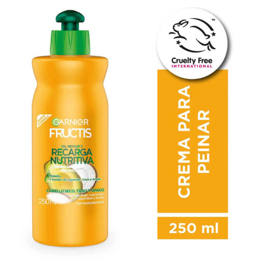 Crema para Peinar Garnier Fructis Recarga Nutritiva X 250 Ml - Imagen 3