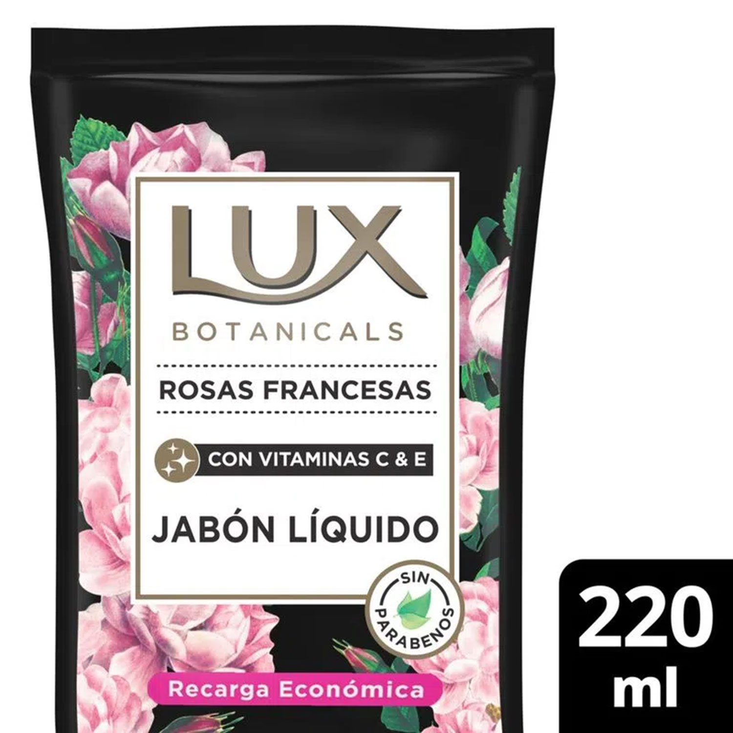 Repuesto Jabón Líquído Lux Botanicals Rosas Francesas X 220 Ml - Imagen 3