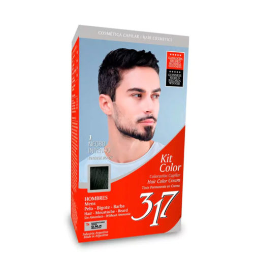 Tintura Permanente en Kit 317 Hombre 1 Negro Intenso X 1 U