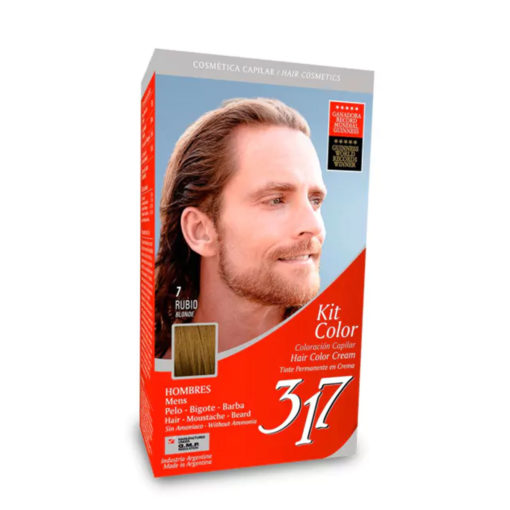 Tintura Permanente en Kit 317 Hombre 7 Rubio X 1 U