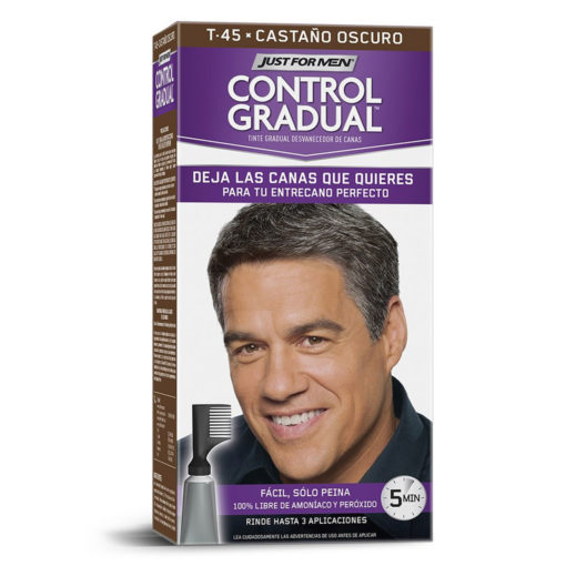 Tintura permanente en Kit Just For Men Control Gradual Castaño Oscuro X 1 U