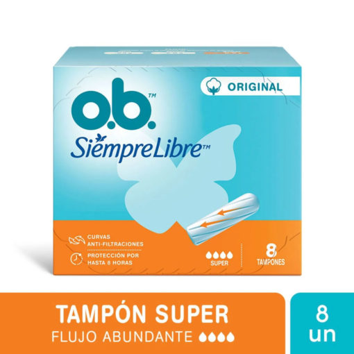 Tampones OB Siempre Libre Super X 8 U - Imagen 2