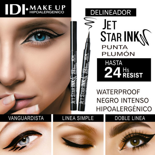 Delineador Idi Makeup Star Lines Negro X 1 U - Imagen 3