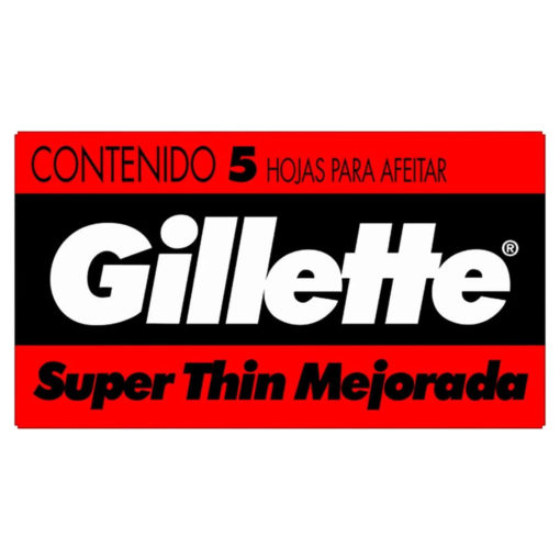 Hojas para Afeitar Gillette Super Thin  X 5 U