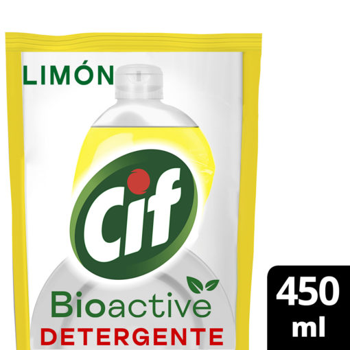 Repuesto Detergente Cif Bioactive Limón X 450 Ml - Imagen 3