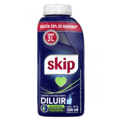 Jabón Líquido para Ropa Skip Para Diluír Con Bioenzimas X 500 Ml