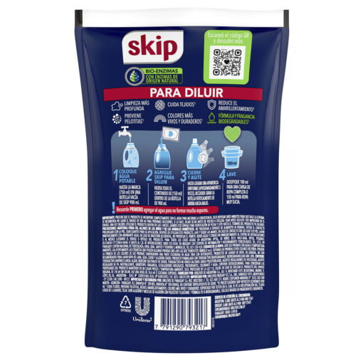 Jabón Líquido para Ropa Skip Para Diluír Con Bioenzimas X 150 Ml - Imagen 2