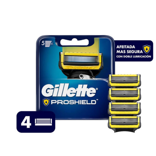 Repuestos Máquina de Afeitar Gilette Fusion ProShield X 4 U - Imagen 2