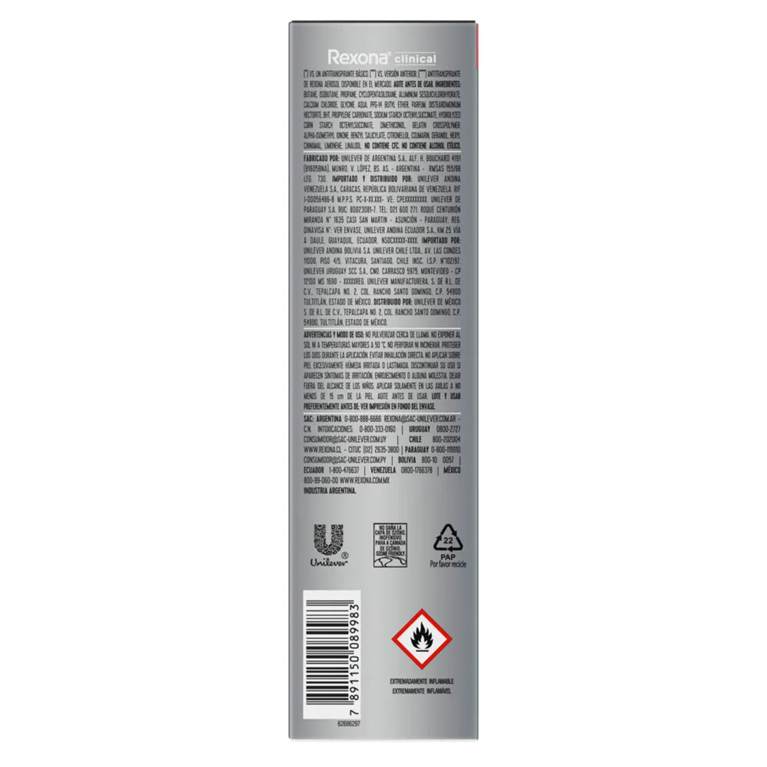 Antitranspirante Rexona Clinical Intense Fresh X 150 Ml - Imagen 2