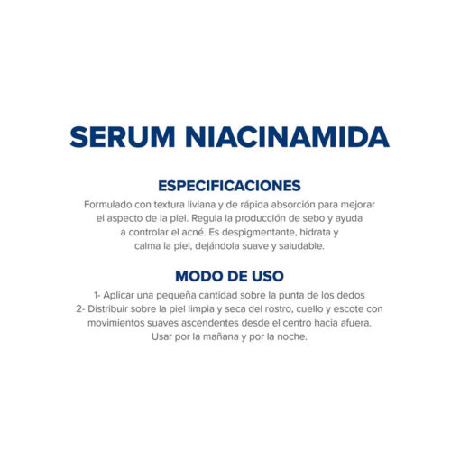 Serum Facial Dermaglós Niacinamida  X 30 Ml - Imagen 3