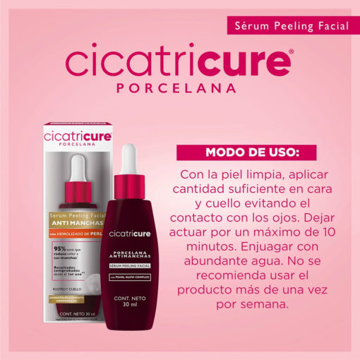 Serum Peeling Facial Cicatricure  Porcelana Anti Manchas X 30 Ml - Imagen 3