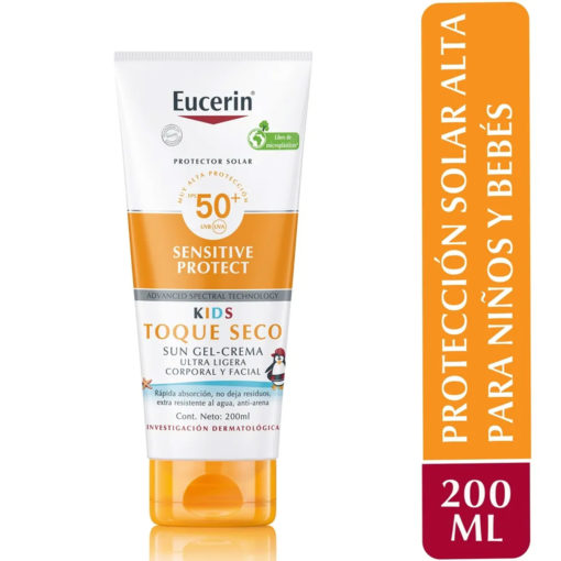 Protector Solar Eucerin Kids Toque Seco FPS 50 X 200 Ml - Imagen 2
