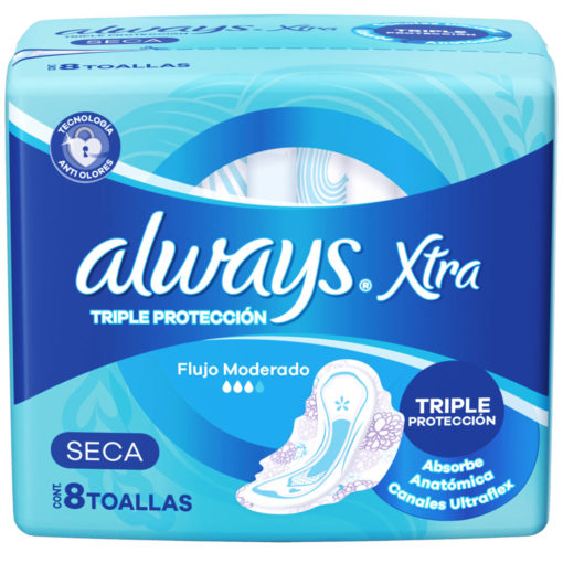 Toallitas Femeninas Always Xtra Seca X 16 U