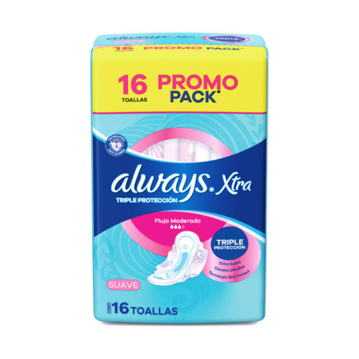 Toallitas Femeninas Always Xtra Suave X 8 U