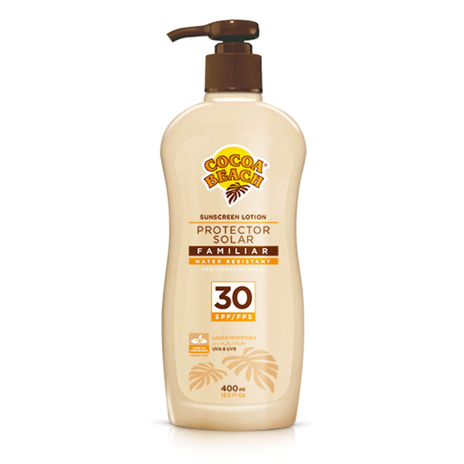 Protector Solar Cocoa Beach Familiar FPS 30 X 400 Ml Casa Florian Protector solar cocoa beach familiar fps 30 x 400 ml casa florian
