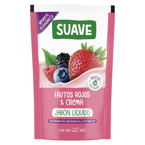 Repuesto Jabón Líquido Suave  Frutos Rojos & Crema X 220 Ml
