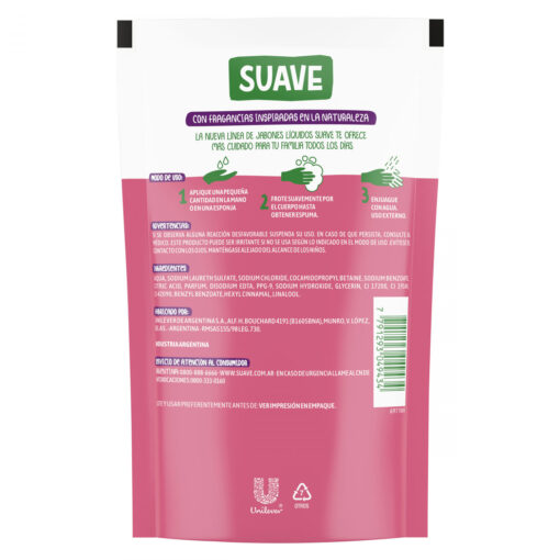 Repuesto Jabón Líquido Suave  Frutos Rojos & Crema X 220 Ml - Imagen 2
