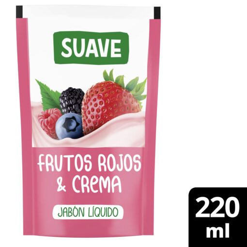 Repuesto Jabón Líquido Suave  Frutos Rojos & Crema X 220 Ml - Imagen 3