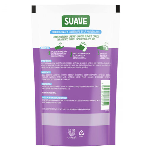 Repuesto Jabón Líquido Suave  Jazmín y Almendras X 220 Ml - Imagen 2