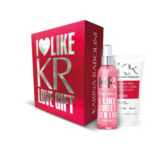 Set Body Splash + Crema Manos Karina Rabolini  Red Sweet Skin X 1 U