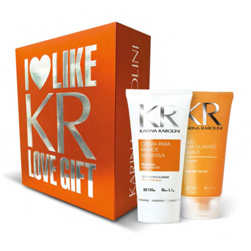 Set Crema Manos + Gel Exfoliante Karina Rabolini Love Duo Orange X 1 U