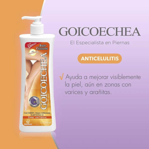 Crema Corporal Goicoechea  Anti-Celulitis X 400 Ml - Imagen 3