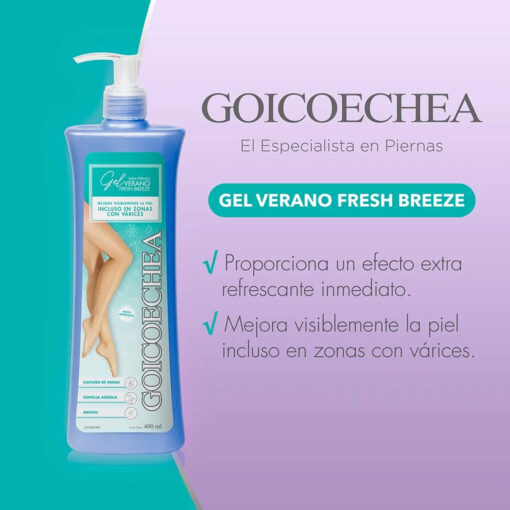 Crema Gel Piernas Goicoechea Verano Fresh Breeze X 400 Ml - Imagen 3