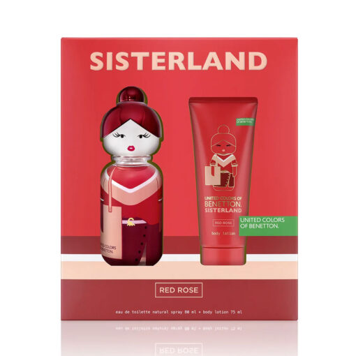 Set Perfume + Crema Corporal Benetton Sisterland Red X 1 U
