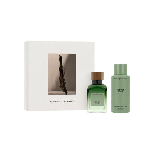 Set Perfume + Desodorante Adolfo Dominguez  Vetiver Terra X 1 U