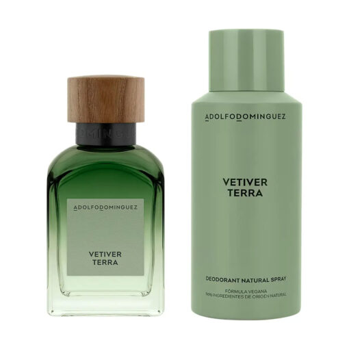 Set Perfume + Desodorante Adolfo Dominguez  Vetiver Terra X 1 U - Imagen 2