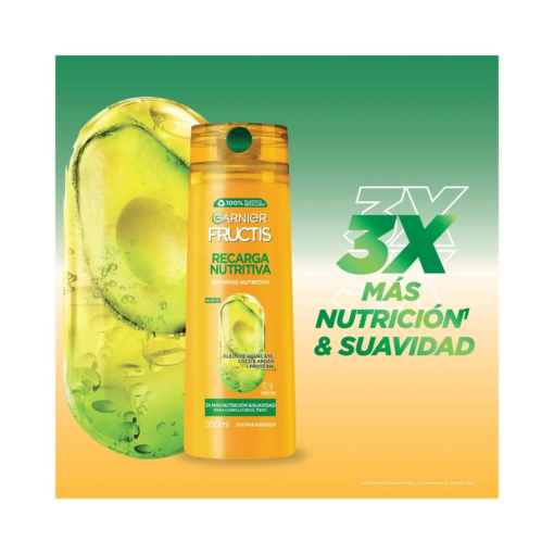 Shampoo Garnier Fructis Oil Repair Recarga Nutritiva X 200 Ml - Imagen 3