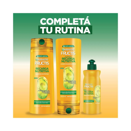 Shampoo Garnier Fructis Oil Repair Recarga Nutritiva X 200 Ml - Imagen 2