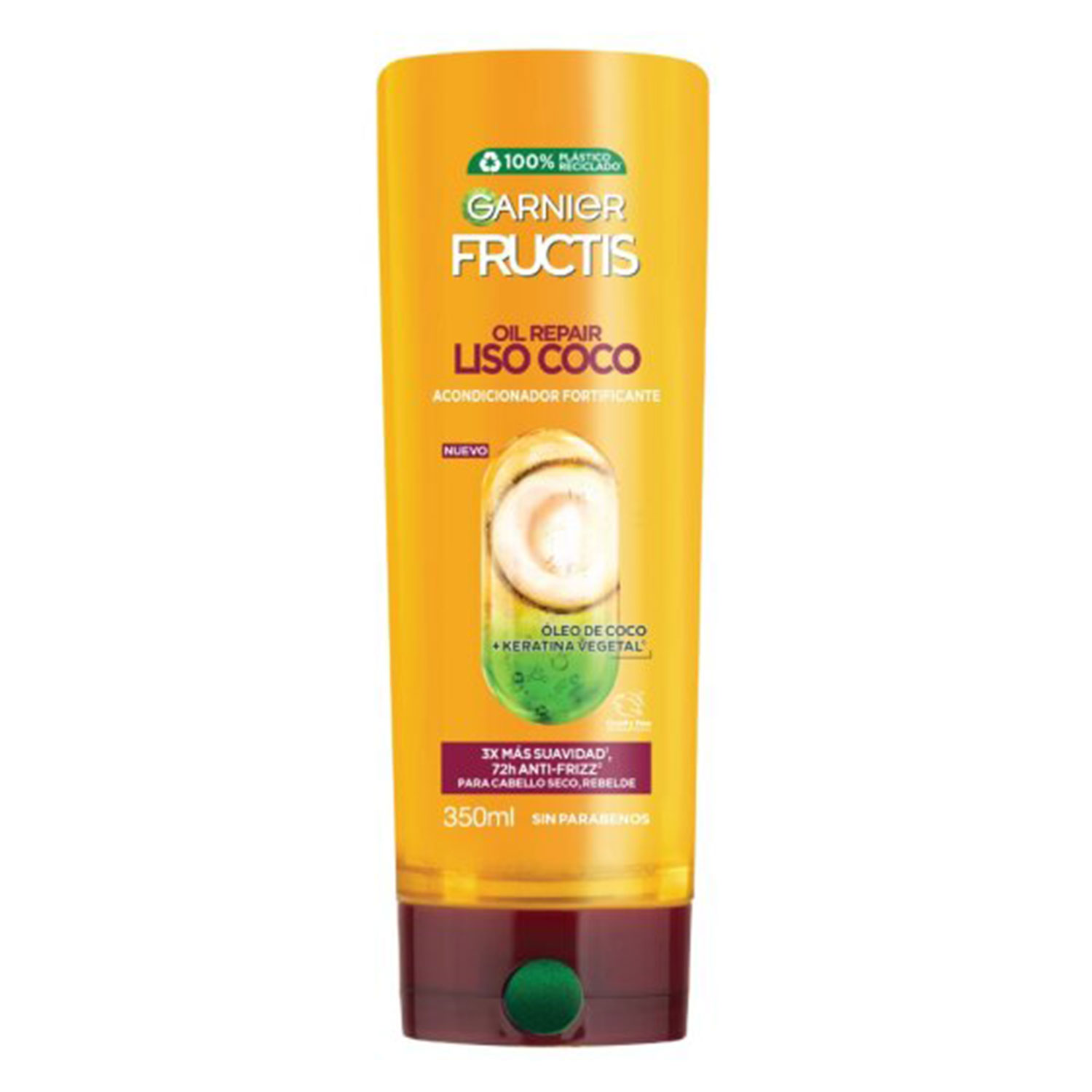 Acondicionador Fructis Oil Repair Liso Coco X 350 Ml