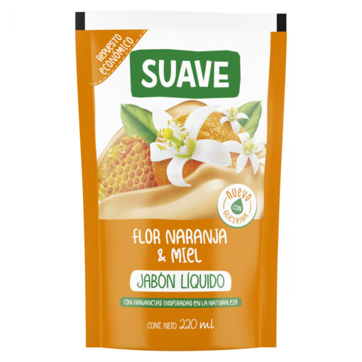 Jabón de Manos Líquido Suave  Flor Naranja y Miel X 220 Ml