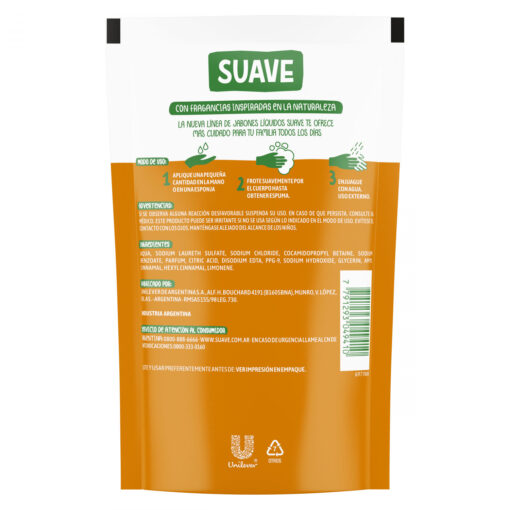 Jabón de Manos Líquido Suave  Flor Naranja y Miel X 220 Ml - Imagen 2