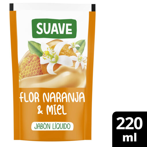 Jabón de Manos Líquido Suave  Flor Naranja y Miel X 220 Ml - Imagen 3