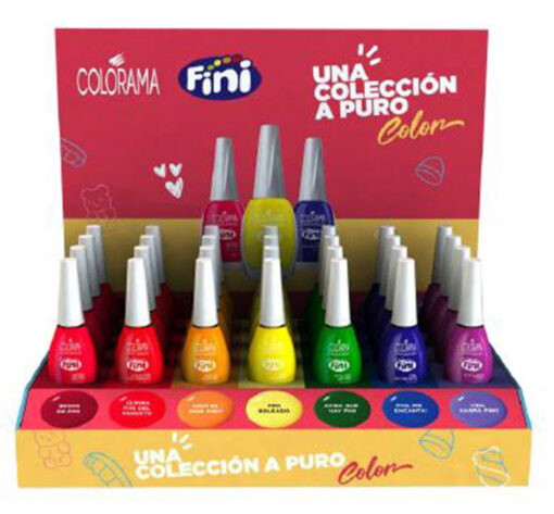 Exhibidor Esmaltes de Uñas Colorama Fini  X 28 U